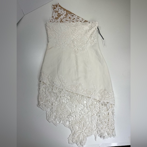 Lovers + Friends Yazmin Dress White Lace Size Small New With Tags - Picture 2 of 14